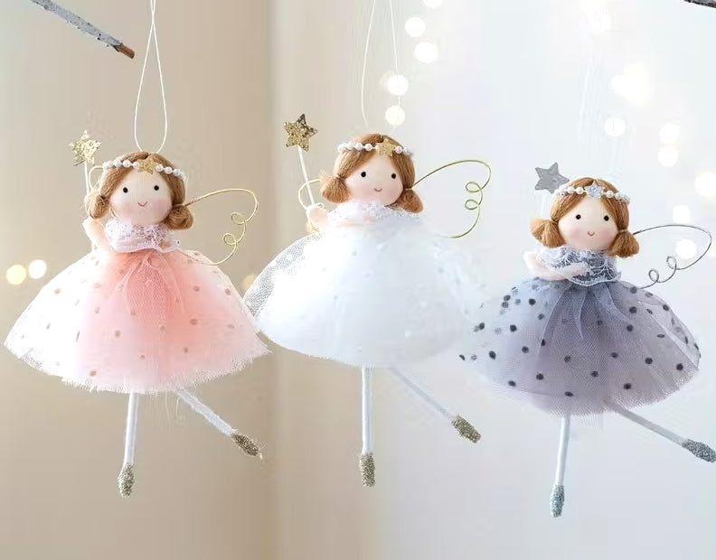 3pcs Whimsical FairyTale Angels Christmas Hanging Decorations