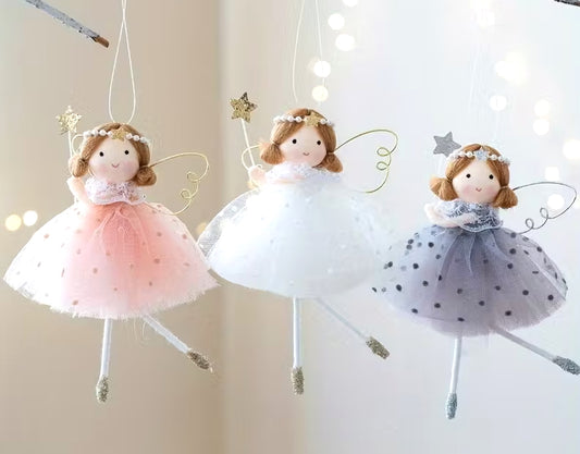 3pcs Whimsical FairyTale Angels Christmas Hanging Decorations